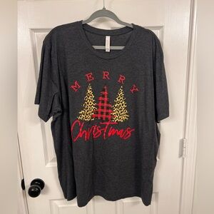Bella Canvas Holiday T-Shirt - Gray, Red, and Yellow